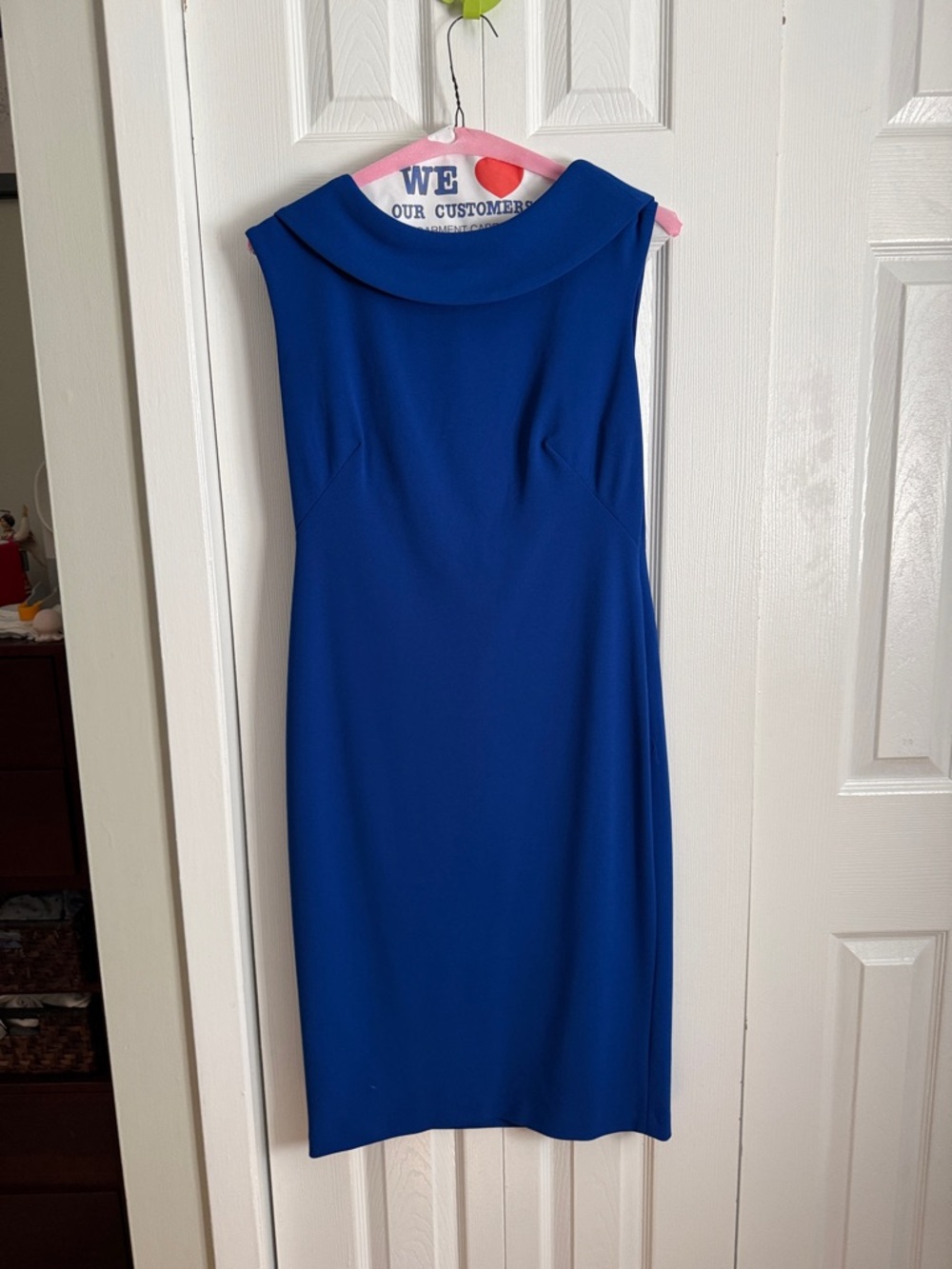 Calvin Klein Royal Blue Midi Sheath Dress